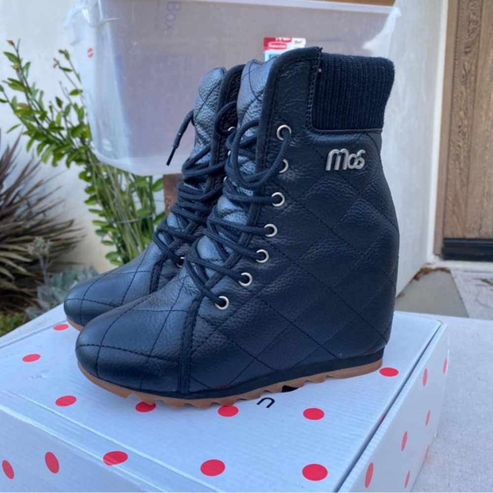 MOS Copenhagen leather Stella Wedged Sneakers